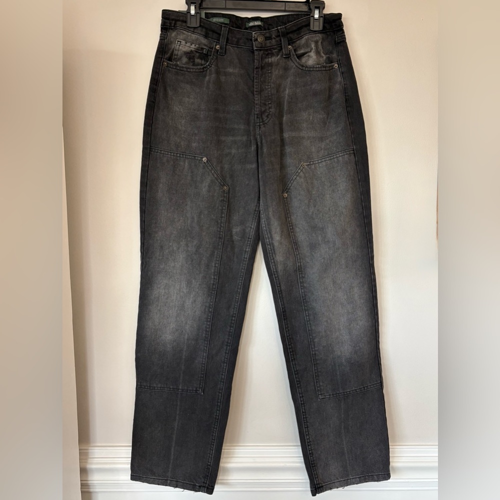 NWT Wild Fable High Rise Easy Rigid Straight Jeans Size 10 Black Wash 32” Inseam